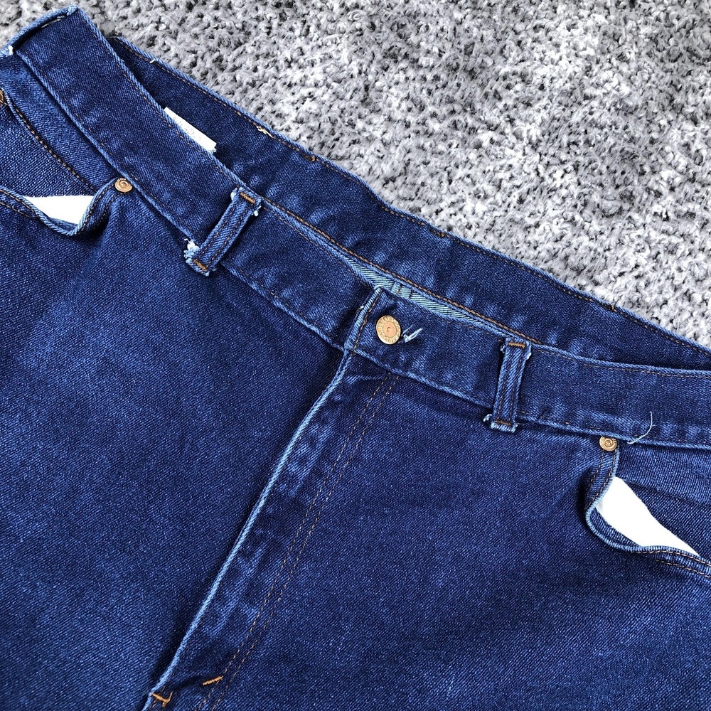 Long Haul Jeans Mens 42x28 Blue Regular Fit‎ Straight Leg Denim Medium Wash 5961